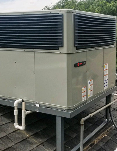 Trane rooftop mounted HVAC unit